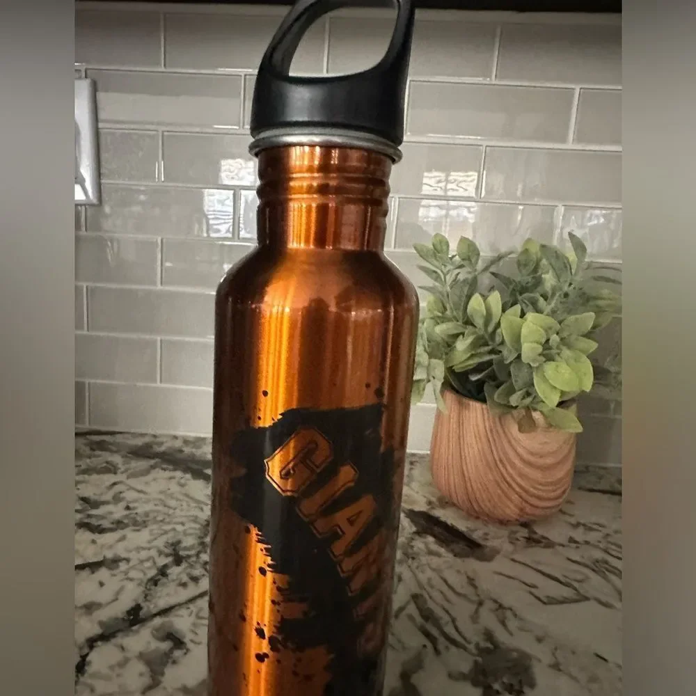 San Francisco Giants Orange & Black Stainless Water Bottle Canister